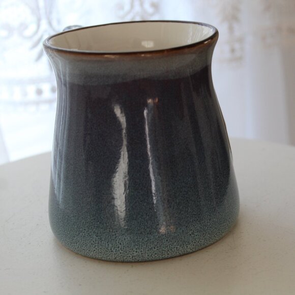 Ceramic Studio Pottery Hand Crafted Oversized La Rochelle Blue Stoneware Mug Dog - Picture 6 of 8